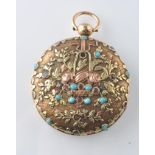 VICTORIAN 19TH CENTURY 18CT GOLD POCKET WATCH CASE