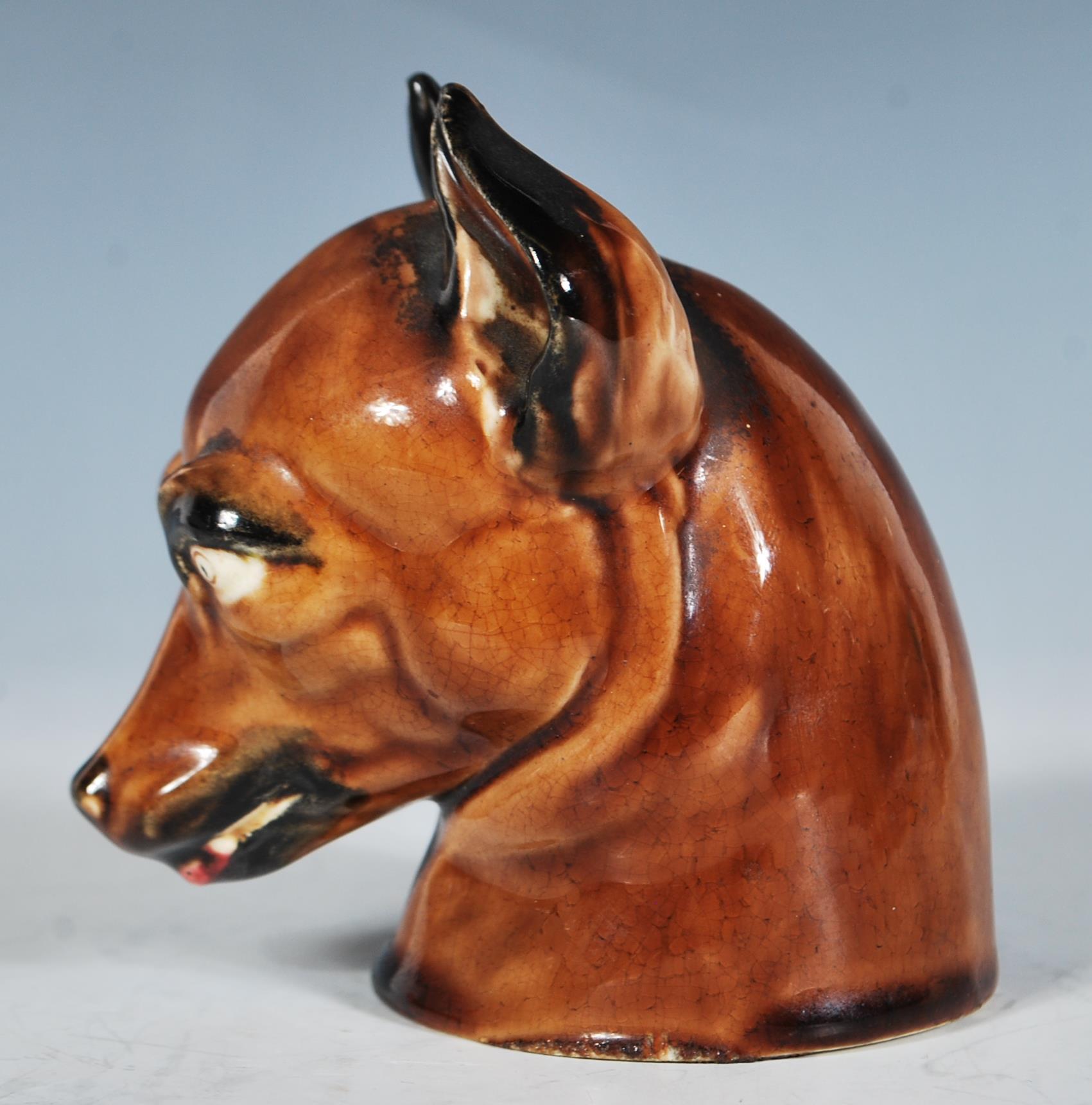 A 19th Century hunting interest ceramic stirrup cu - Image 5 of 7