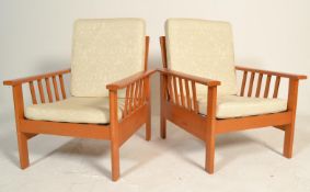 A pair of 20th Century vintage retro teak wood fra