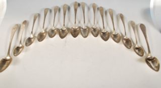 A collection of German 800 silver spoons to includ