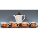 A retro 20th Century coffee service by Sadler on n