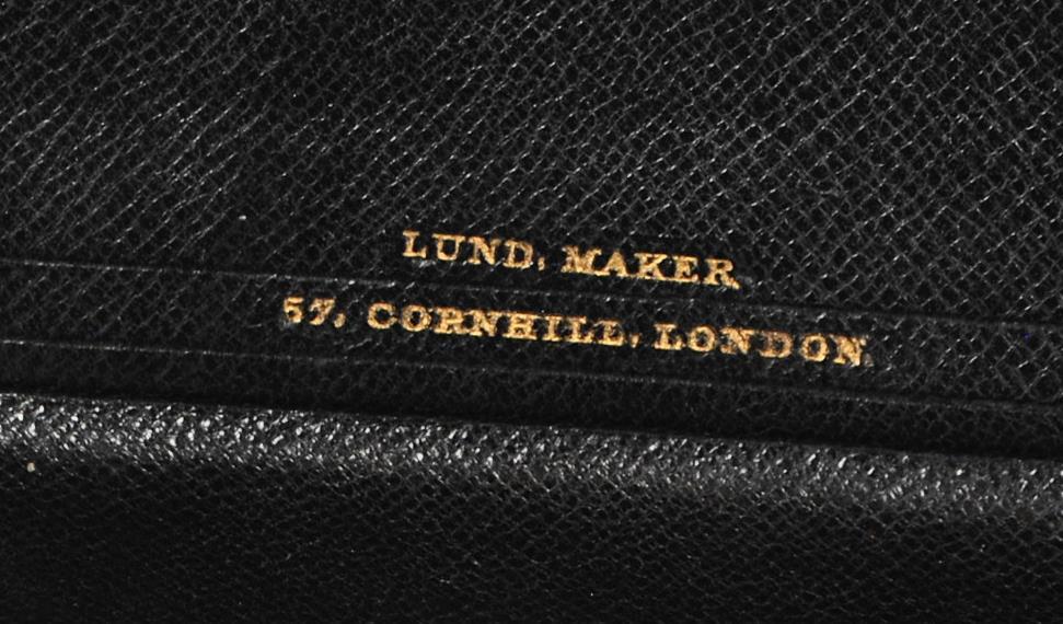 A 19th Century WIlliam Lund of London leather boun - Image 6 of 10