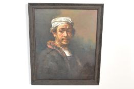 After Rembrandt - A 20th Century contemporary oil