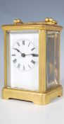 A 19th Century antique brass cased carriage clock
