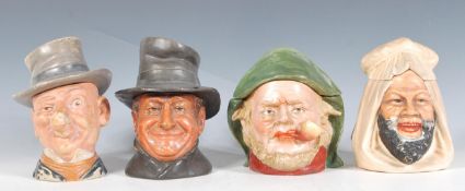 A collection of  German terracotta novelty tobacco