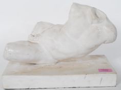 A 20th Century marble composite ornamental figurin