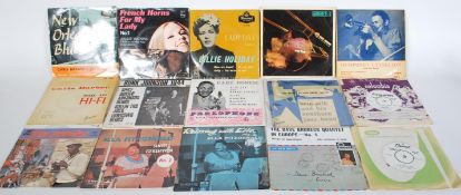 A good collection of vintage vinyl Jazz EP's to in