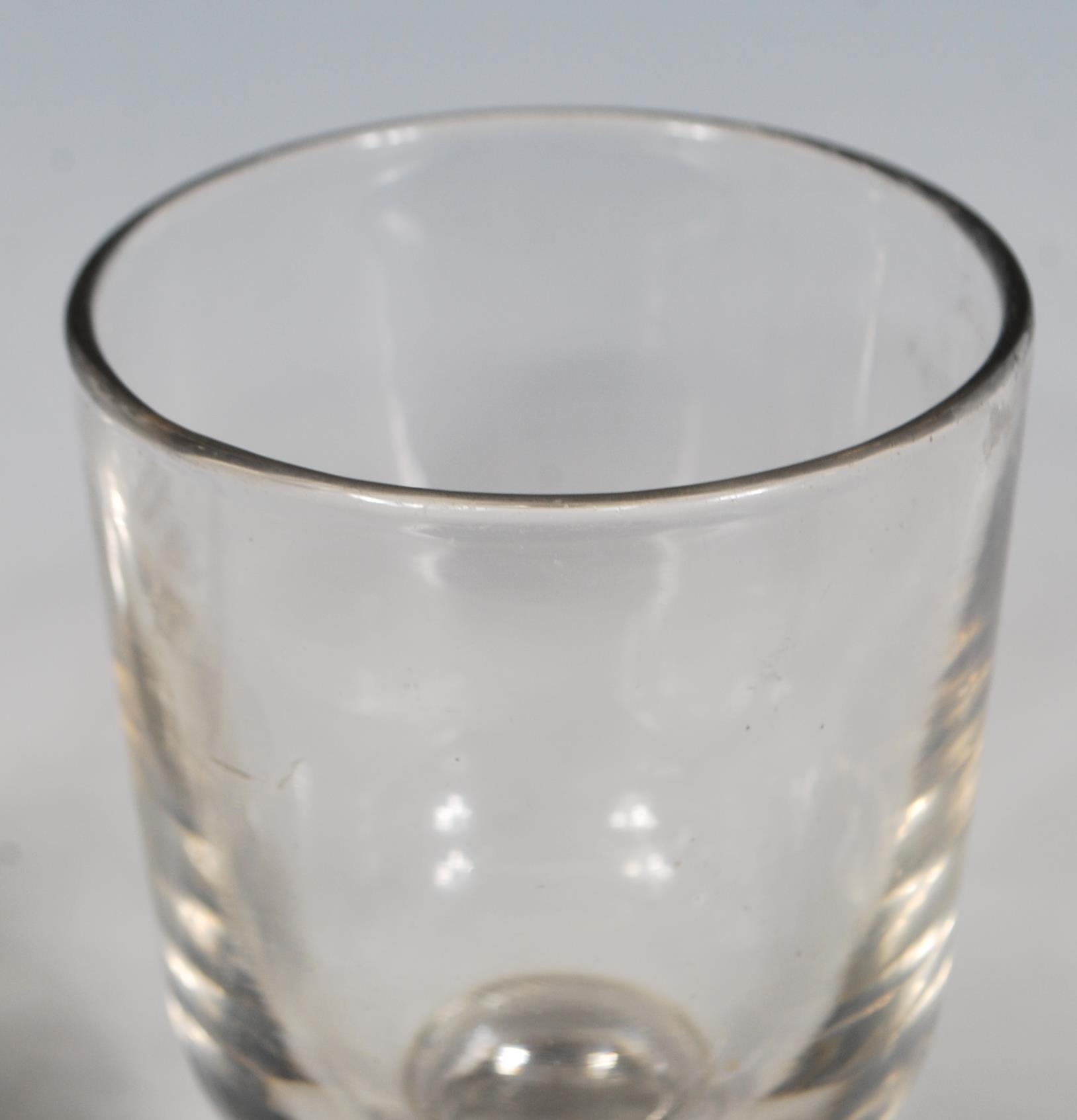 Two 19th century Georgian rummer glasses to includ - Image 8 of 10