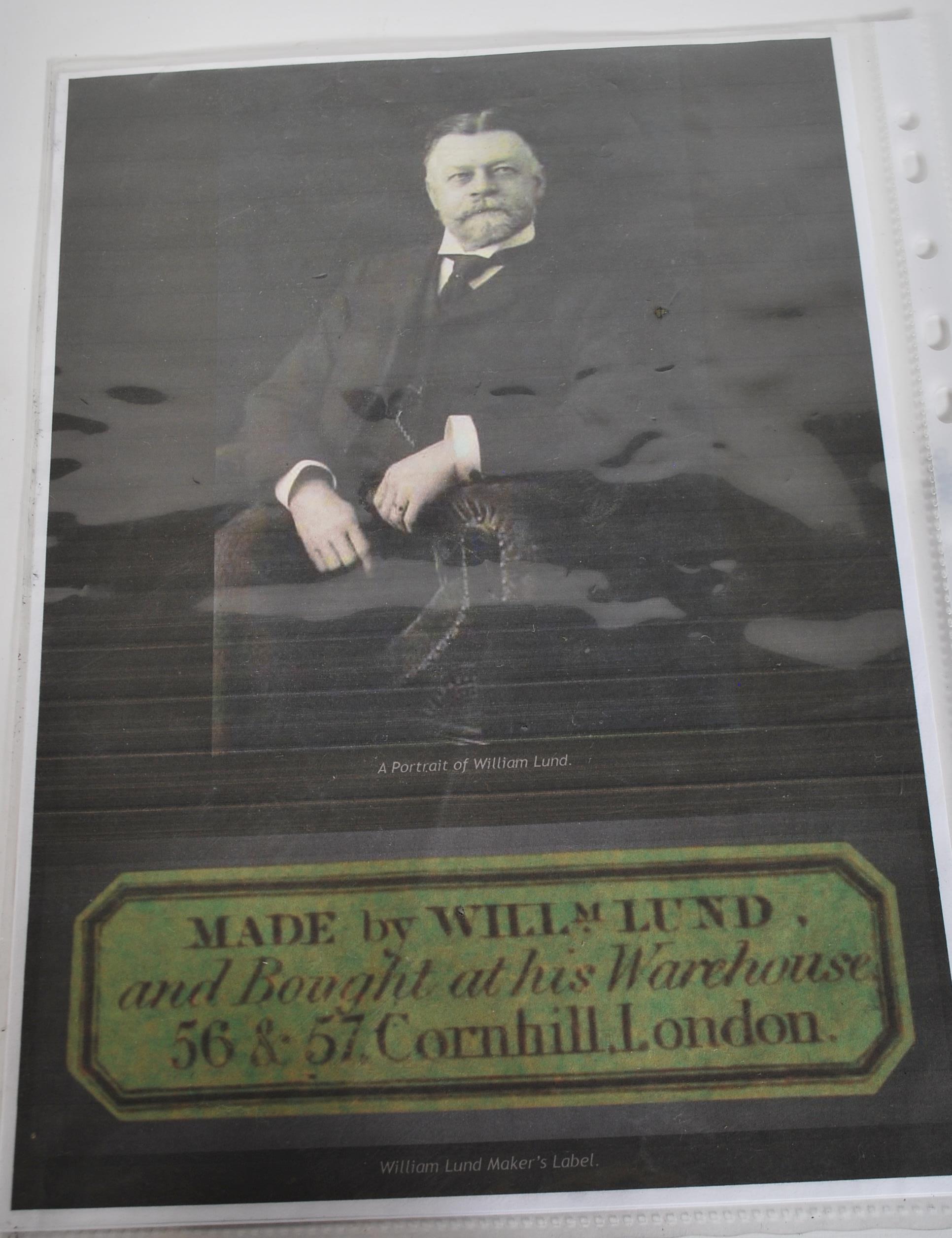 A 19th Century WIlliam Lund of London leather boun - Image 10 of 10