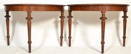 A pair of 19th Century Victorian mahogany  D end c
