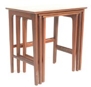 A good mid century Danish teak wood nest of tables