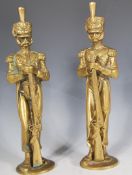 Two late 19th / early 20th Century cast brass sold