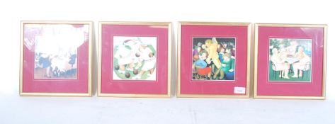 A group of four 20th Century Beryl Cook prints to