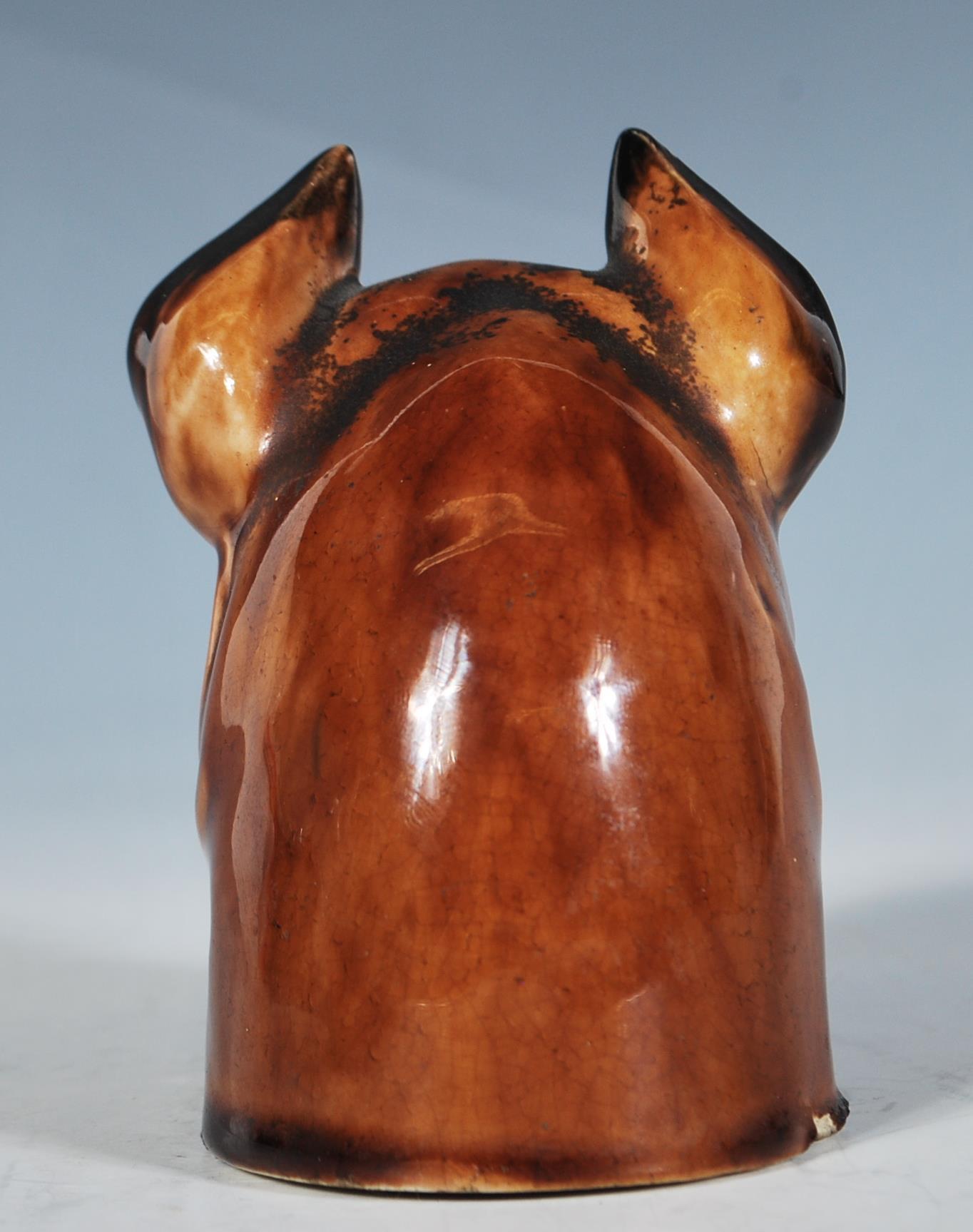 A 19th Century hunting interest ceramic stirrup cu - Image 4 of 7