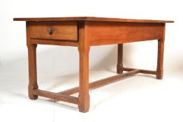 A 19th century Victorian  large walnut refectory d