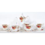 A Royal Albert Old Country Roses pattern coffee se