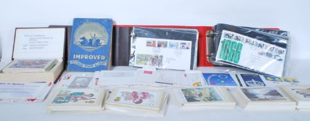 A collection of vintage stamps to include an album