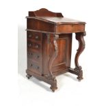 A Victorian 19th century rosewood davenport desk b