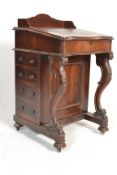 A Victorian 19th century rosewood davenport desk b