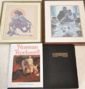 Norman Rockwell- Two books covering art work from