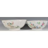 Two 18th Century Chinese footed centrepiece bowls