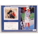 PRINCESS DIANA OFFICIAL ROYAL CHRISTMAS CARD 1991 WITH AUTOGRAPH