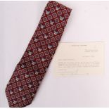 JEREMY IRONS - ENGLISH ACTOR - DIE HARD II - WORN & OWNED TIE