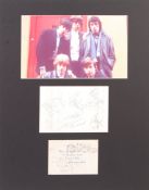 THE ROLLING STONES - ORIGINAL LINE-UP FULL SET OF AUTOGRAPHS