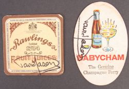 ONLY FOOLS & HORSES - SCREEN USED PROP BEER MATS SIGNED