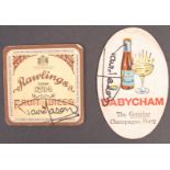 ONLY FOOLS & HORSES - SCREEN USED PROP BEER MATS SIGNED