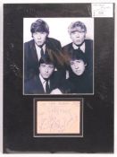 THE FOUR PENNIES - BEAT MUSIC - AUTOGRAPHED ALBUM PAGE
