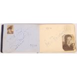 VINTAGE 1950'S AUTOGRAPH BOOK - FILM & STAGE STARS - CHICO MARX