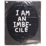 BANKSY 2015 DISMALAND EXHIBITION BLACK BALLOON ' I AM AN INBECILE '