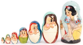 ORIGINAL WALT DISNEY SNOW WHITE RUSSIAN NESTING DOLLS