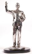 SILVER DREAMS FIGURINE OF ELVIS PRESLEY IN MILITARY UNIFORM