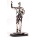 SILVER DREAMS FIGURINE OF ELVIS PRESLEY IN MILITARY UNIFORM