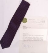 SIR RICHARD ATTENBOROUGH - ENGLISH ACTOR - WORN & OWNED NECK TIE