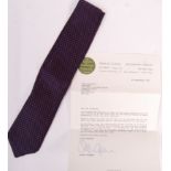 SIR RICHARD ATTENBOROUGH - ENGLISH ACTOR - WORN & OWNED NECK TIE