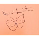 DAMIEN HIRST - ENGLISH ARTIST - INCREDIBLY RARE SKETCH