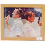 JAMES BOND SIR CHRISTOPHER LEE & SIR ROGER MOORE AUTOGRAPH