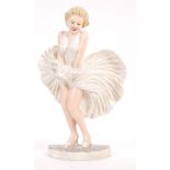 MARILYN MONROE VINTAGE STYLE CAST METAL FIGURATIVE DOORSTOP