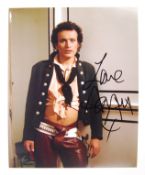 ADAM ANT - ADAM & THE ANTS - AUTOGRAPHED 8X10" COLOUR PHOTO