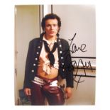 ADAM ANT - ADAM & THE ANTS - AUTOGRAPHED 8X10" COLOUR PHOTO