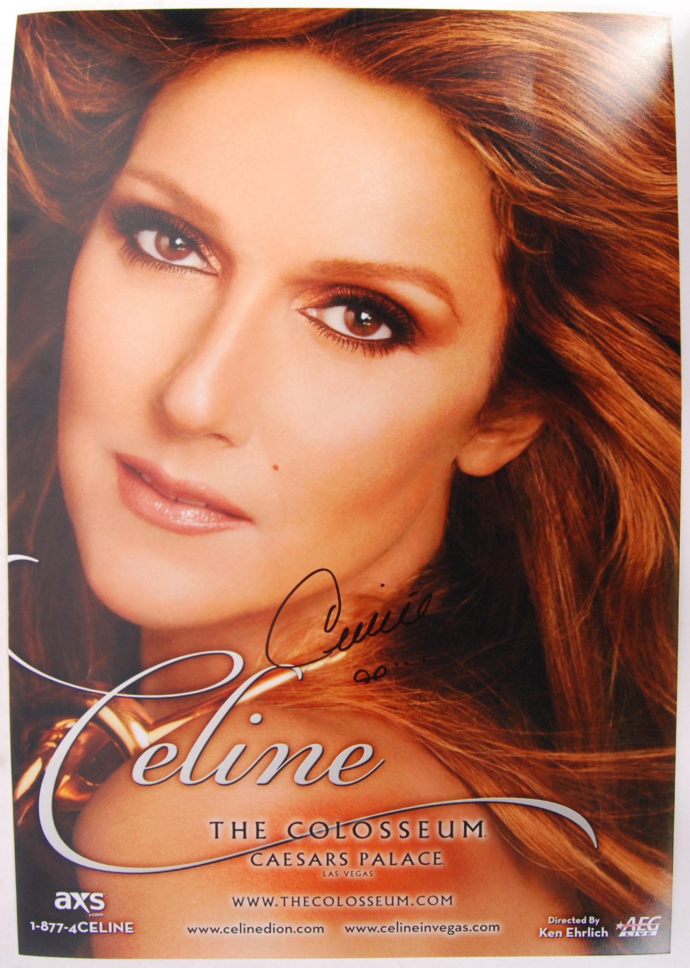 CELINE DION - TITANIC - LARGE SIGNED POSTER PHOTOGRAPH