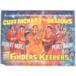 ORIGINAL 1960'S BRITISH FILM POSTER FINDERS KEEPERS CLIF RICHARD