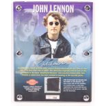 JOHN LENNON - THE BEATLES - SWATCH OF ORIGINAL WORN SHIRT