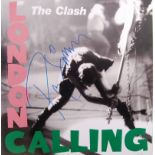 THE CLASH - PAUL SIMONON - AUTOGRAPHED ALBUM COVER