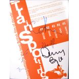 TRAINSPOTTING - RARE CAST MULTI-SIGNED CAST POSTER