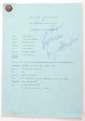 RARE ' SECOND THOUGHTS ' SITCOM SCRIPT SIGNED LYNDA BELLINGHAM