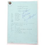 RARE ' SECOND THOUGHTS ' SITCOM SCRIPT SIGNED LYNDA BELLINGHAM